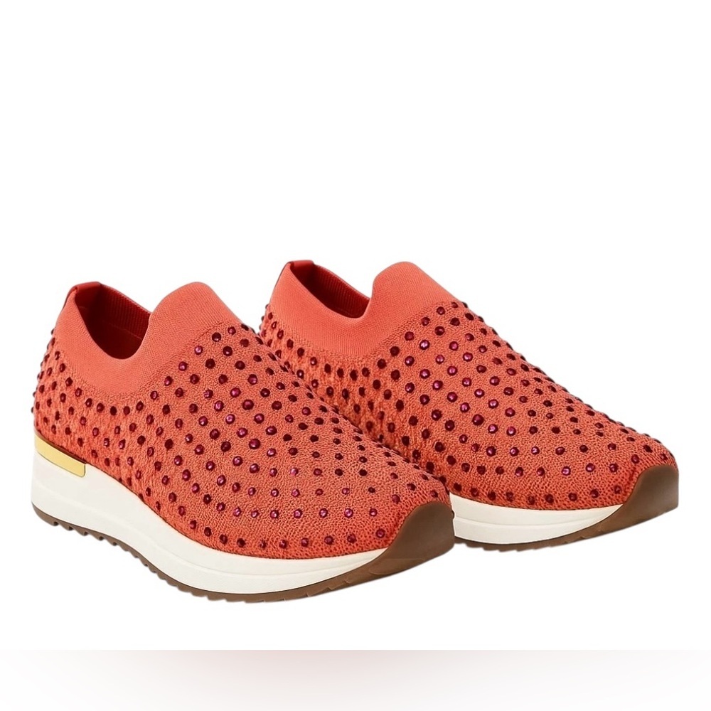 Kenneth Cole Reaction Rhinestone Cameron Jewel Women's Slip-On Sneakers 6